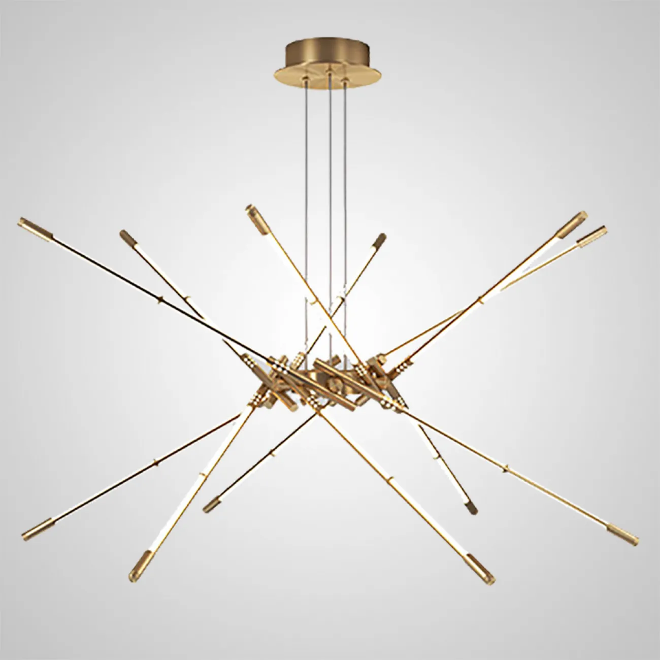 Подвесная люстра VALA L8 Black от ImperiumLoft