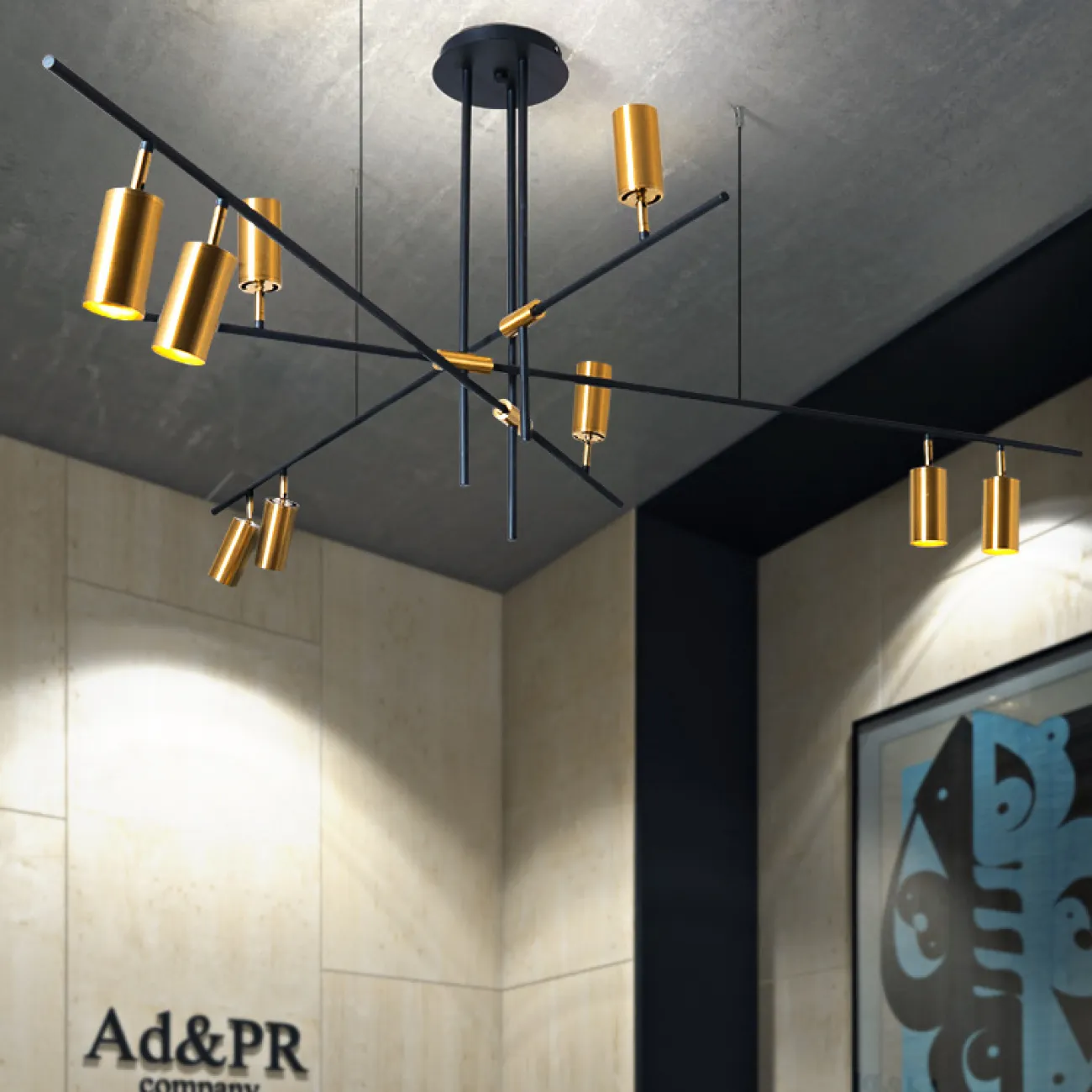 Потолочная люстра AXMAR L12 от ImperiumLoft Потолочная люстра AXMAR L12 от ImperiumLoft