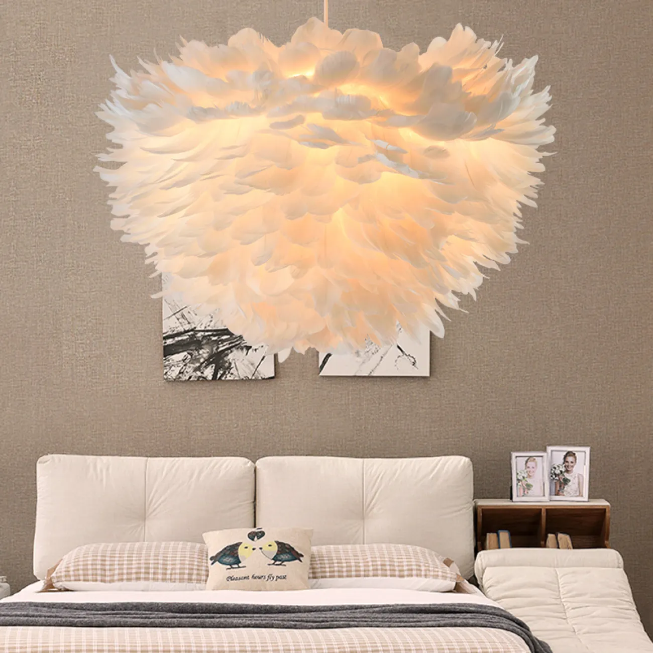 Люстра FEATHERS D60 White от ImperiumLoft