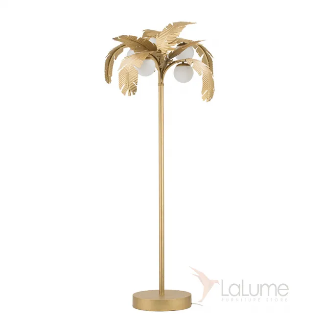 Торшер Vintage Floor Lamp Gold Сoconut Palm
