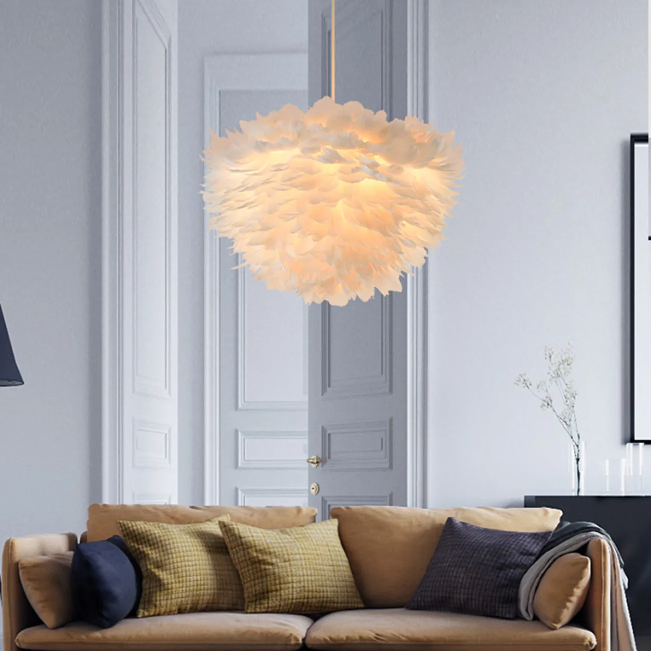 Люстра FEATHERS D60 White от ImperiumLoft