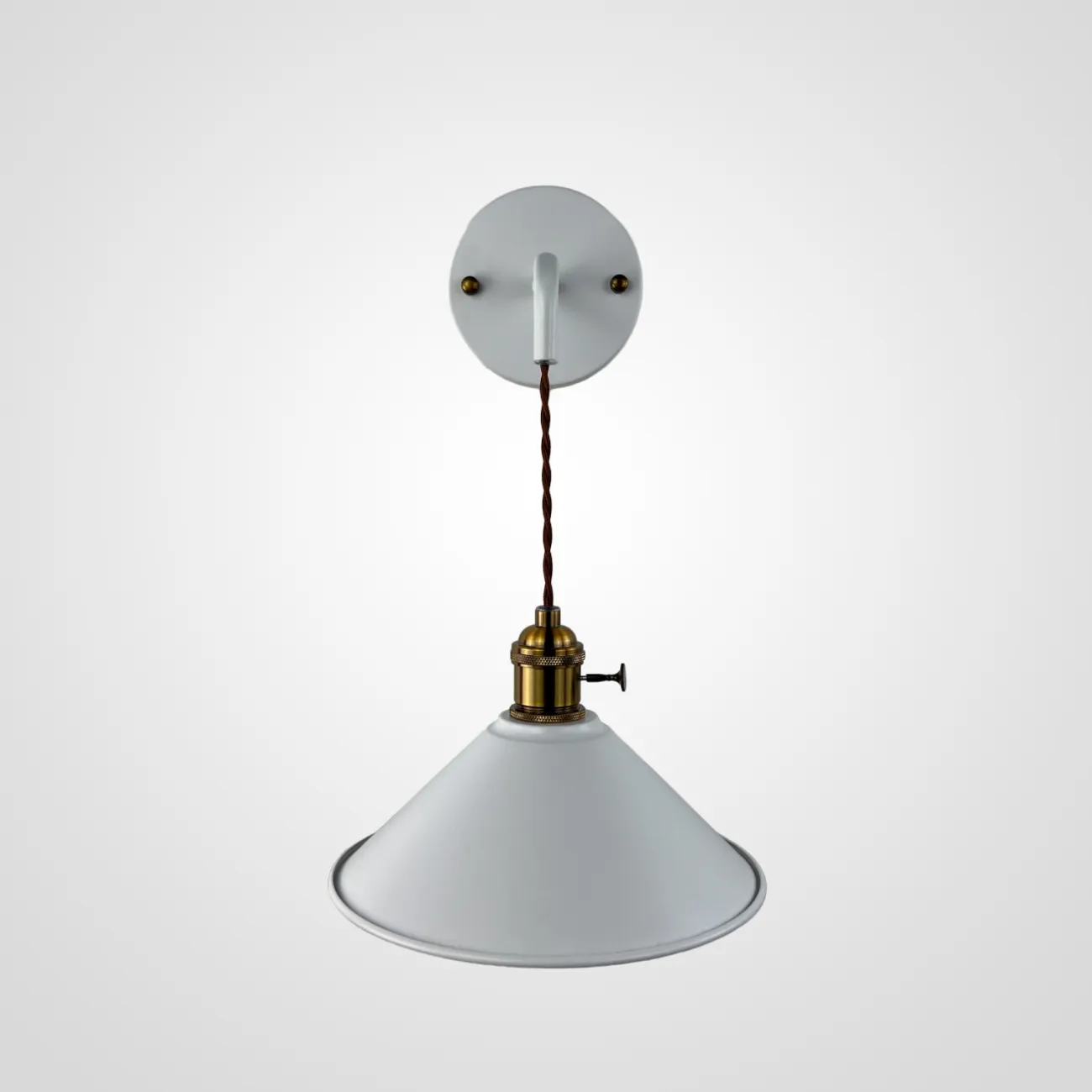 Бра с подвесным плафоном BRAID WALL White от ImperiumLoft