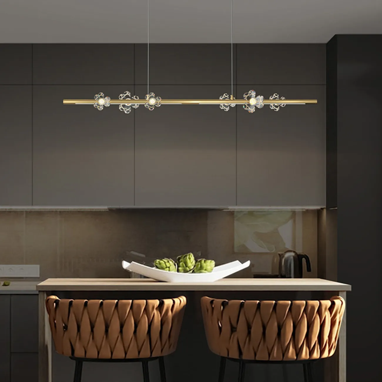 Подвесной светильник CAMILIA LONG L100 Black от ImperiumLoft