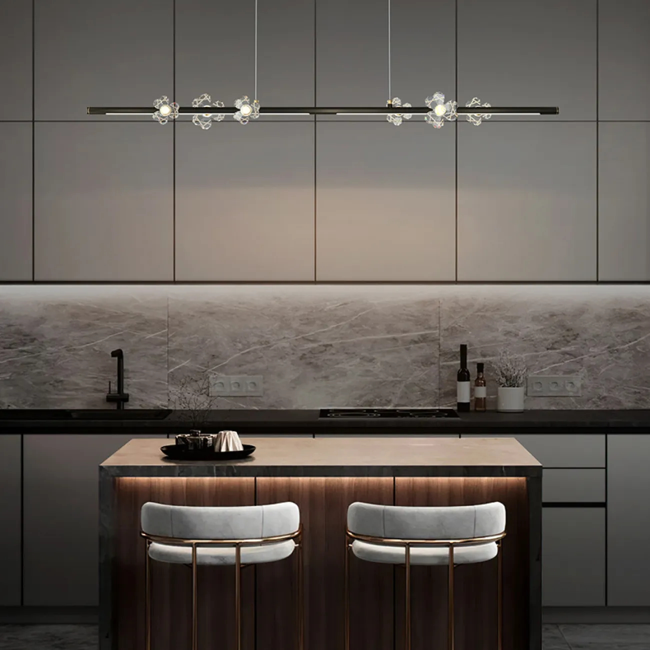 Подвесной светильник CAMILIA LONG L100 Black от ImperiumLoft