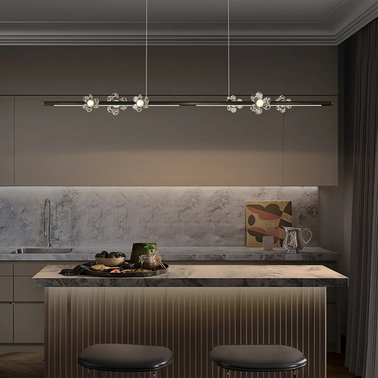 Подвесной светильник CAMILIA LONG L100 Black от ImperiumLoft