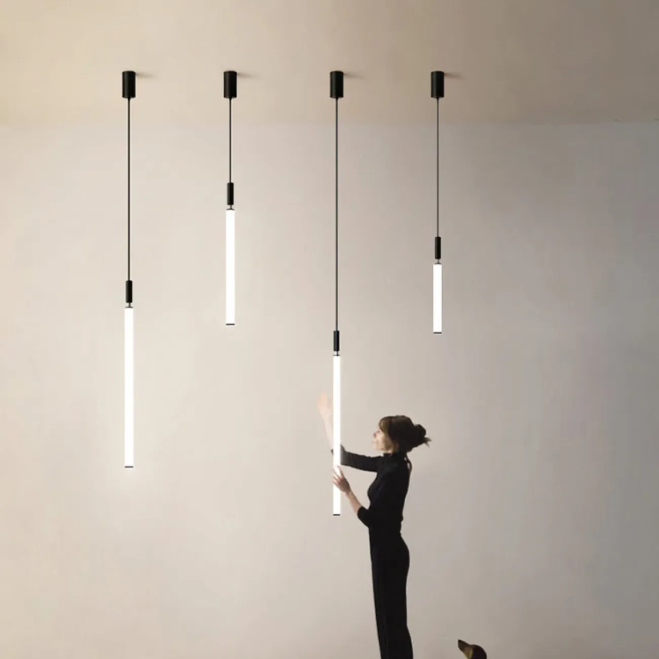Подвесной светильник DELIA L70 black 4000К от ImperiumLoft