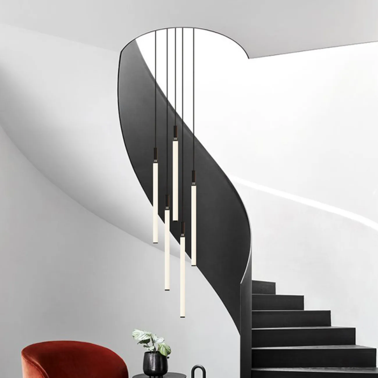 Подвесной светильник DELIA L130 black 4000К от ImperiumLoft