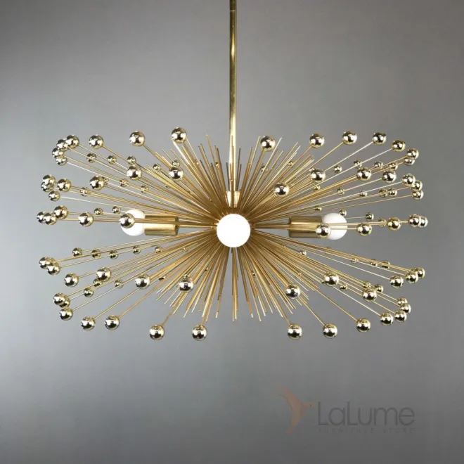 Люстра Gold Beaded Urchin Chandelier Lighting от LaLume