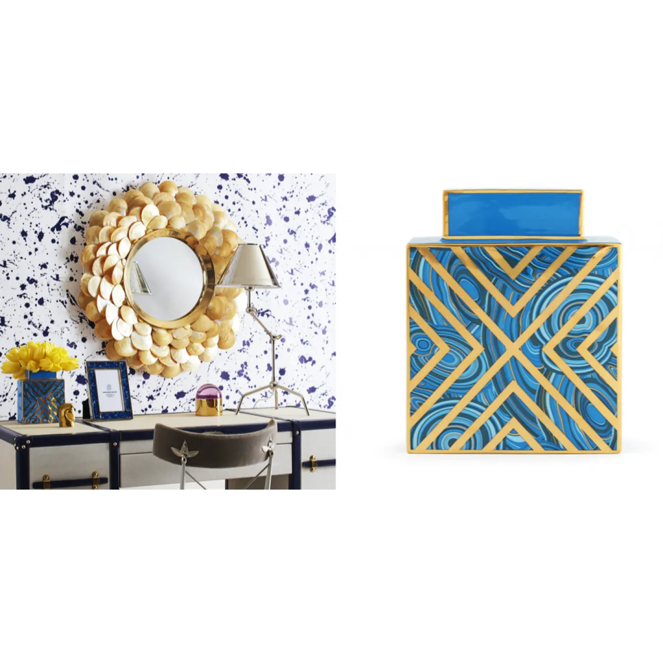 Jonathan Adler MALACHITE X VASE от LaLume