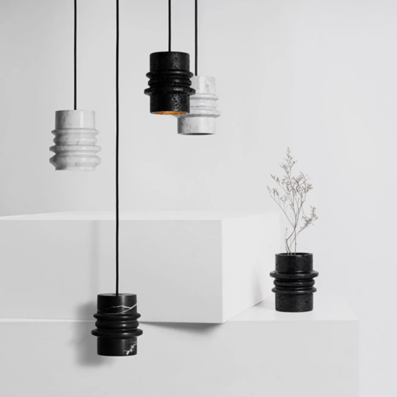 Подвесной светильник TIDY A Черный камень от ImperiumLoft