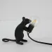 Настольная лампа Seletti Mouse Sitting Черный