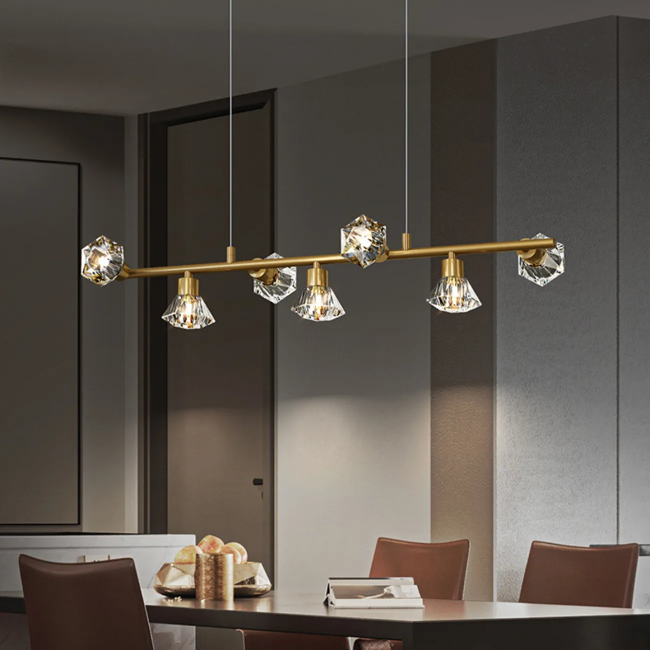 Подвесной светильник KENDRA L83 Gold от ImperiumLoft