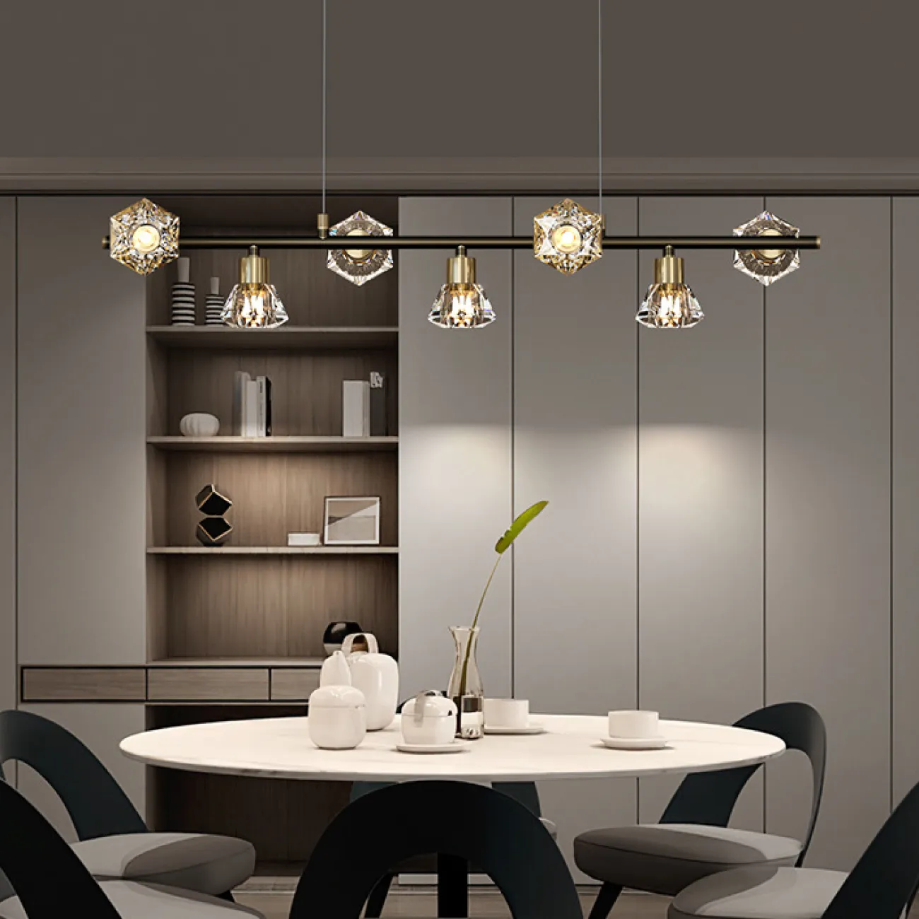 Подвесной светильник KENDRA L83 Brass Black от ImperiumLoft