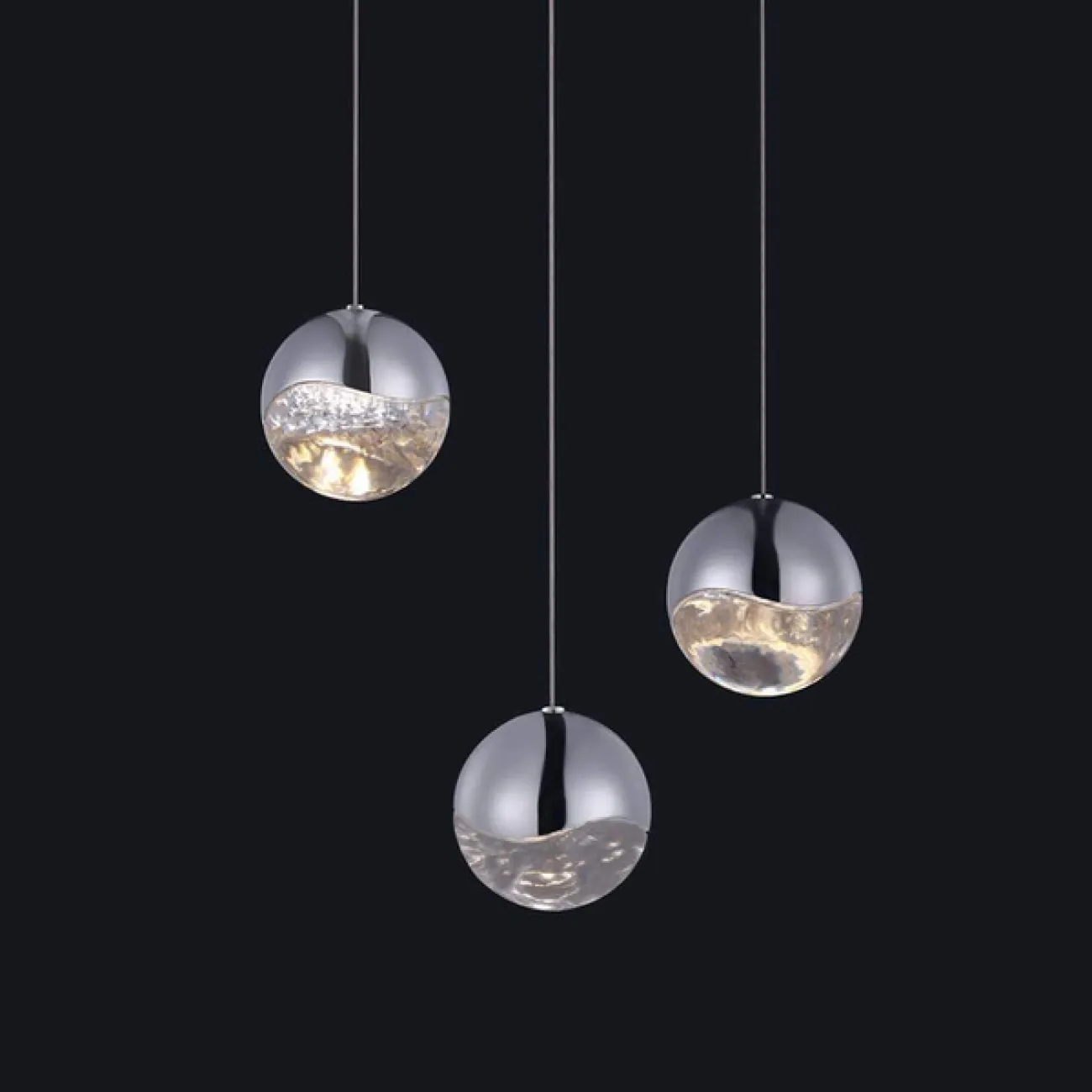 Подвесной светильник ImperiumLoft Globo 3U nickel SD3301-3U nickel от ImperiumLoft