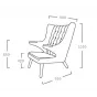 Кресло Papa Bear designed by Hans J.Wegner in 1951 от LaLume