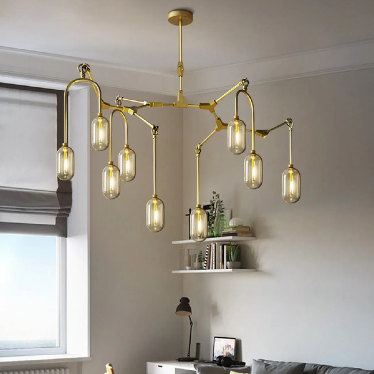 Подвесная люстра WILLOW 9 от ImperiumLoft
