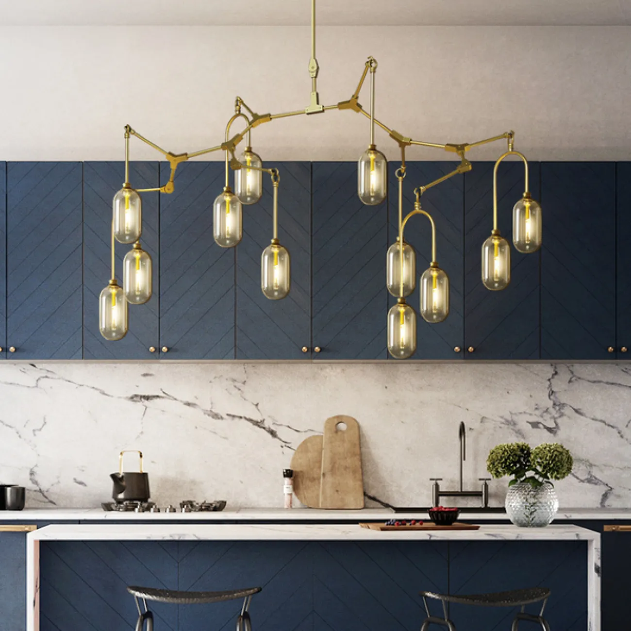 Подвесная люстра WILLOW 12 от ImperiumLoft Подвесная люстра WILLOW 12 от ImperiumLoft