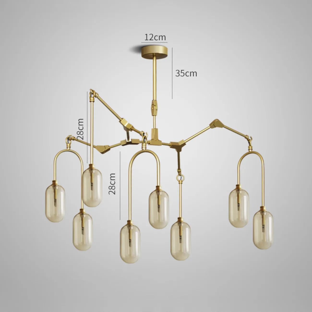 Подвесная люстра WILLOW 12 от ImperiumLoft Подвесная люстра WILLOW 12 от ImperiumLoft