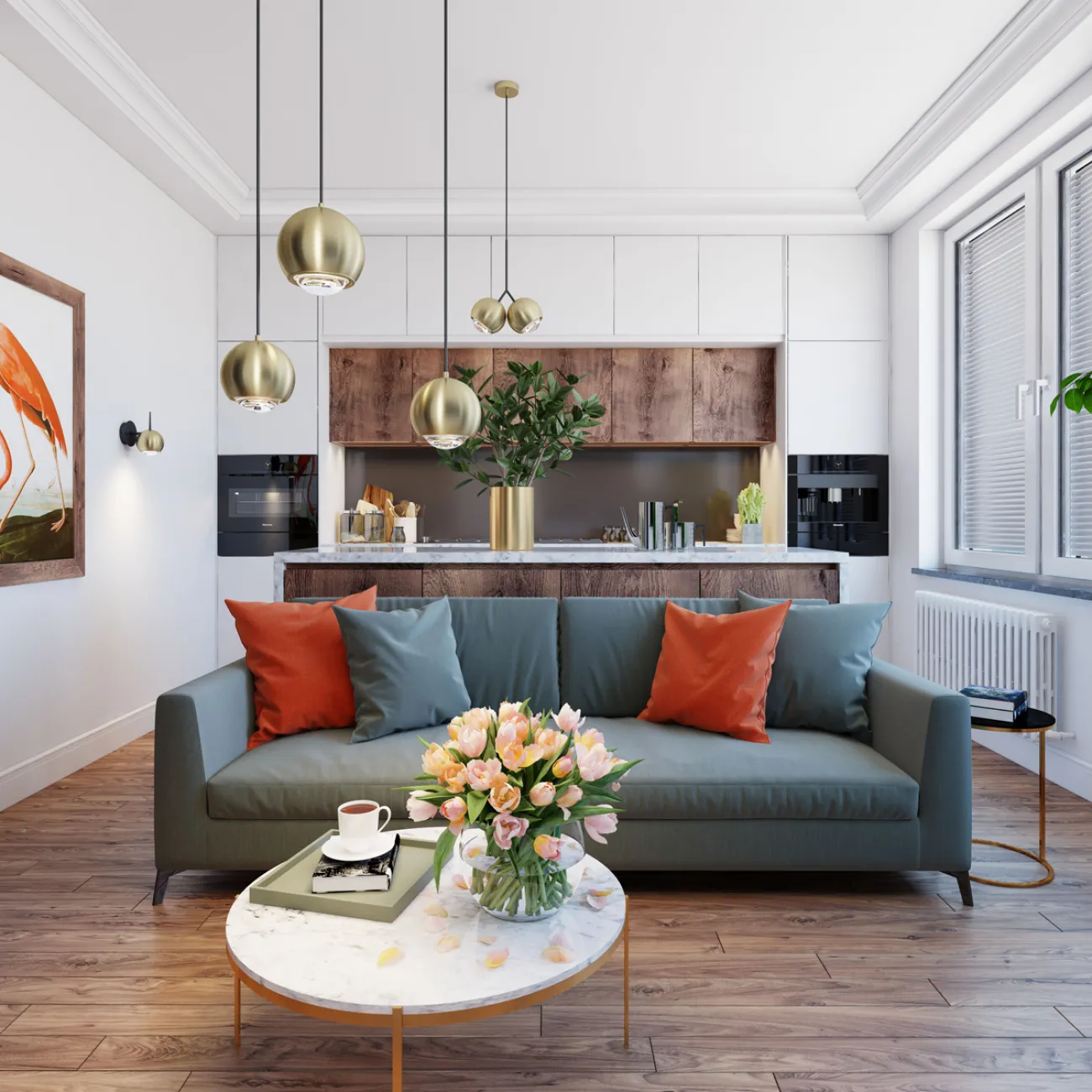 Подвесной светильник KYORI AMBER D18 chrome от ImperiumLoft