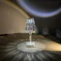 Светодиодная настольная лампа с многогранным конусообразным плафоном на рельефной ножке CAREN