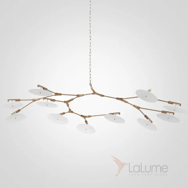 Люстра White Disc 11 ламп от ImperiumLoft