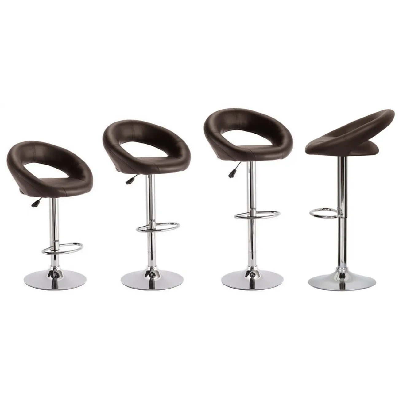 Барный стул Ring Dark Brown от LaLume