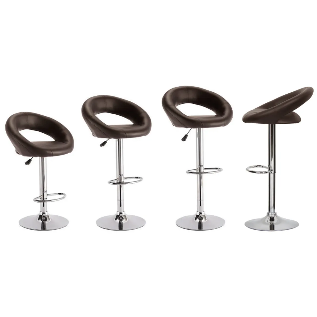 Барный стул Ring Dark Brown от LaLume Барный стул Ring Dark Brown от LaLume