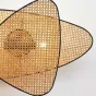 Серия настенных светильников с треугольными рассеивателями из бамбукового плетения RAVDNA WALL L60