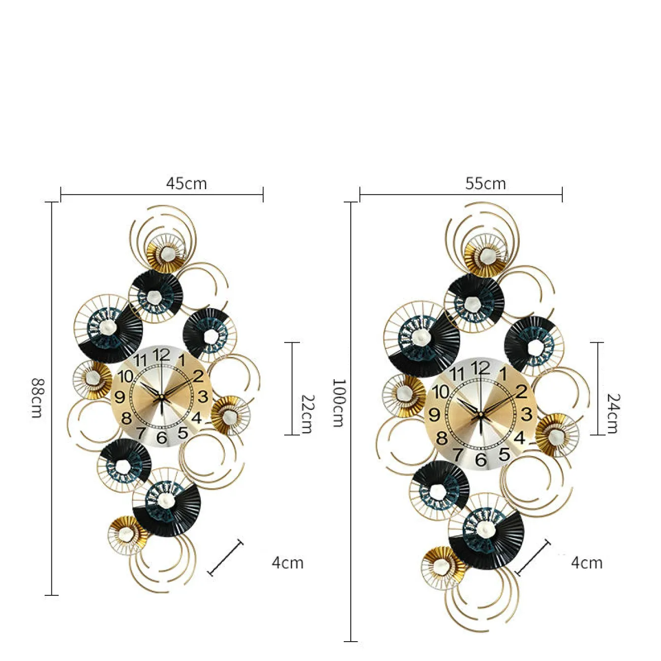 Дизайнерский настенный декор часы LaLume-KKK00314