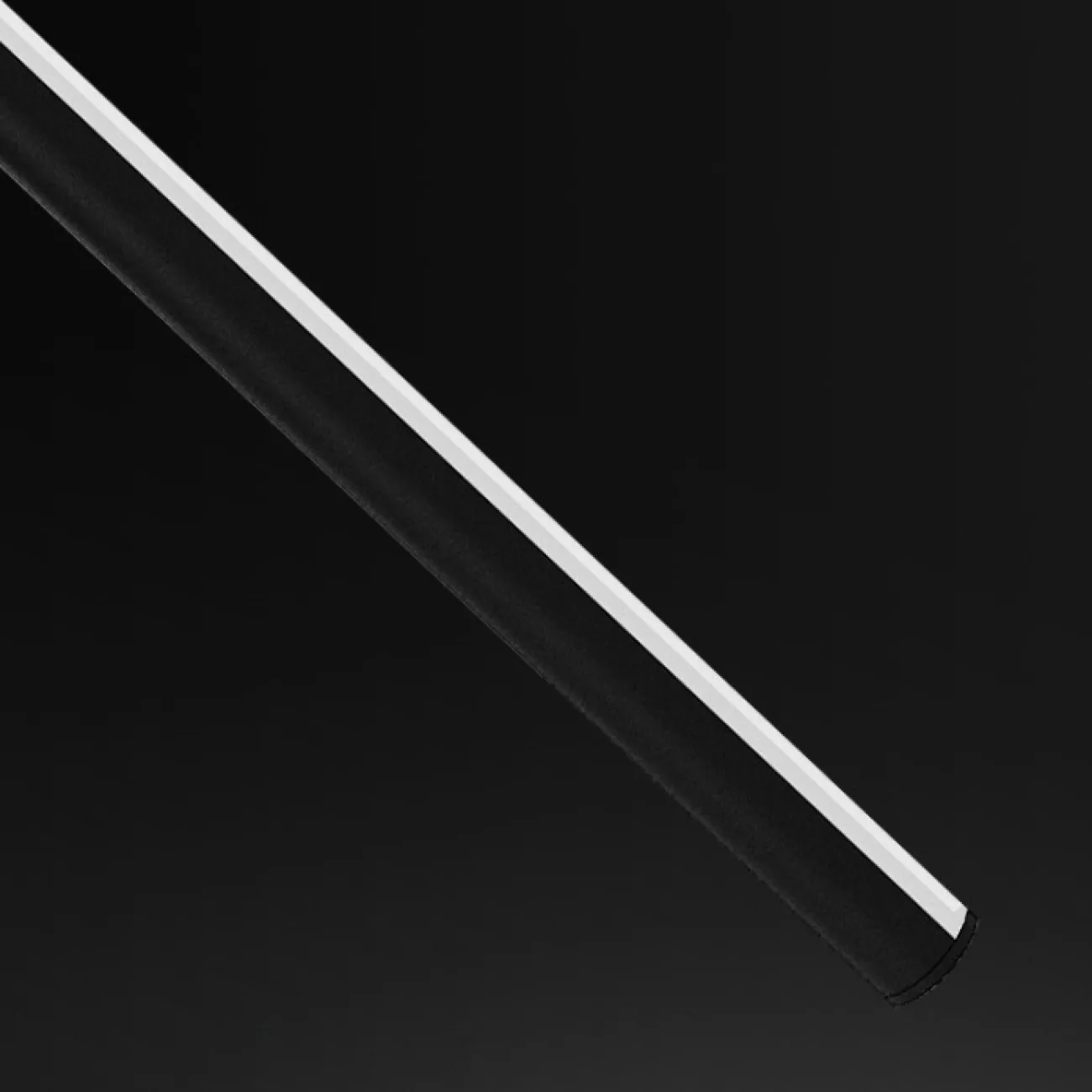 Серия настенных светодиодных светильников с черными вытянутыми плафонами в виде вертикальных стоек с каплевидным креплением AGGI H120