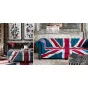 William Sofa Union Jack Velvet Andrew Martin designed by Martin Waller от LaLume