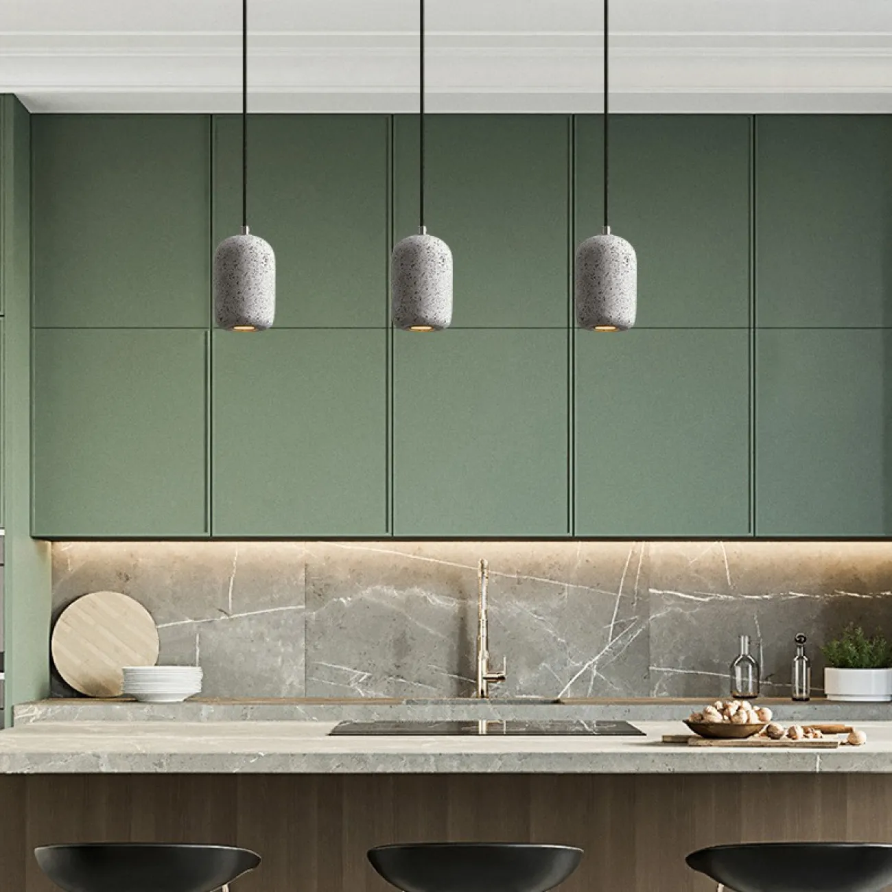 Подвесной светильник SOLID Серый от ImperiumLoft