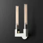 Бра RH CANELLE wall lamp DOUBLE Sconces chrome от ImperiumLoft