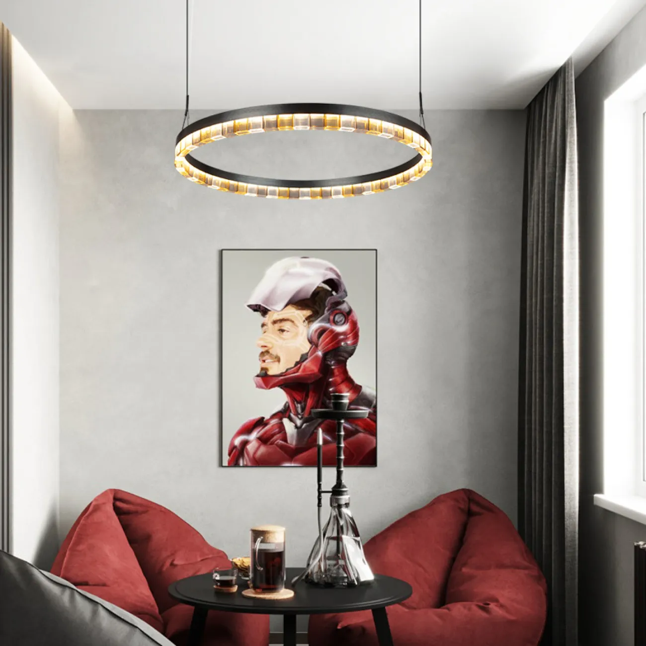 Подвесная люстра LEONTINA D67,5+81 от ImperiumLoft