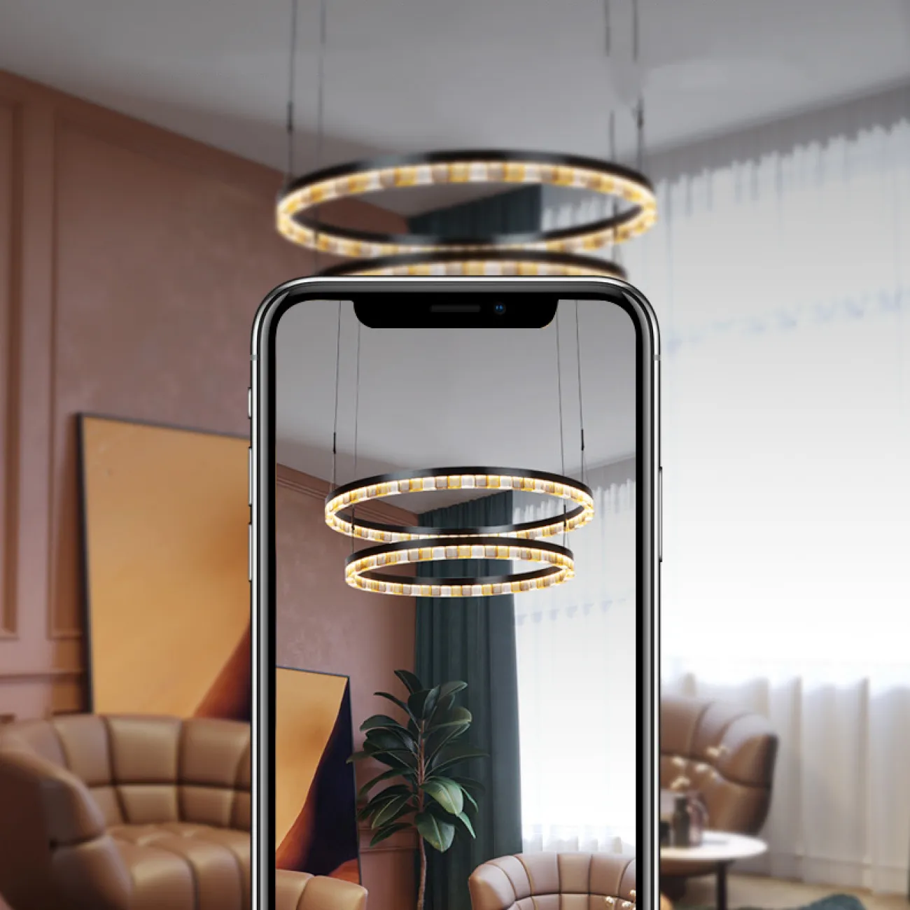 Подвесная люстра LEONTINA D67,5+81 от ImperiumLoft