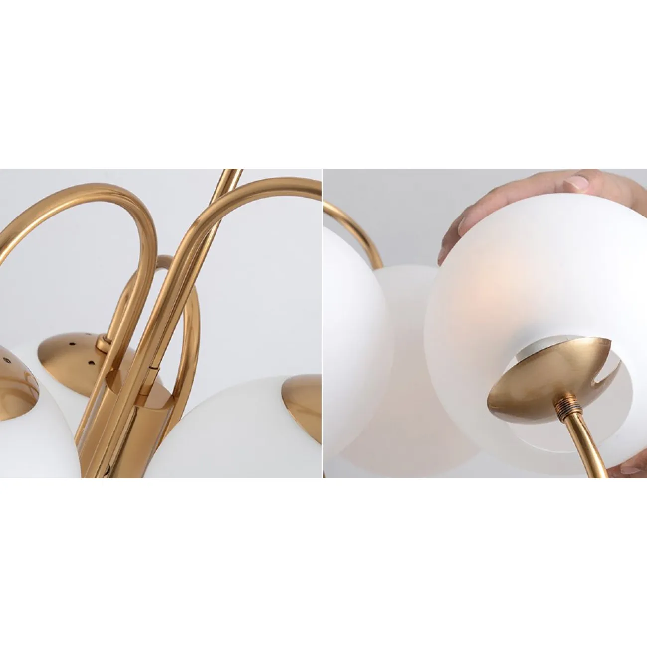 Люстра Gooseneck Pelle Chandelier от ImperiumLoft