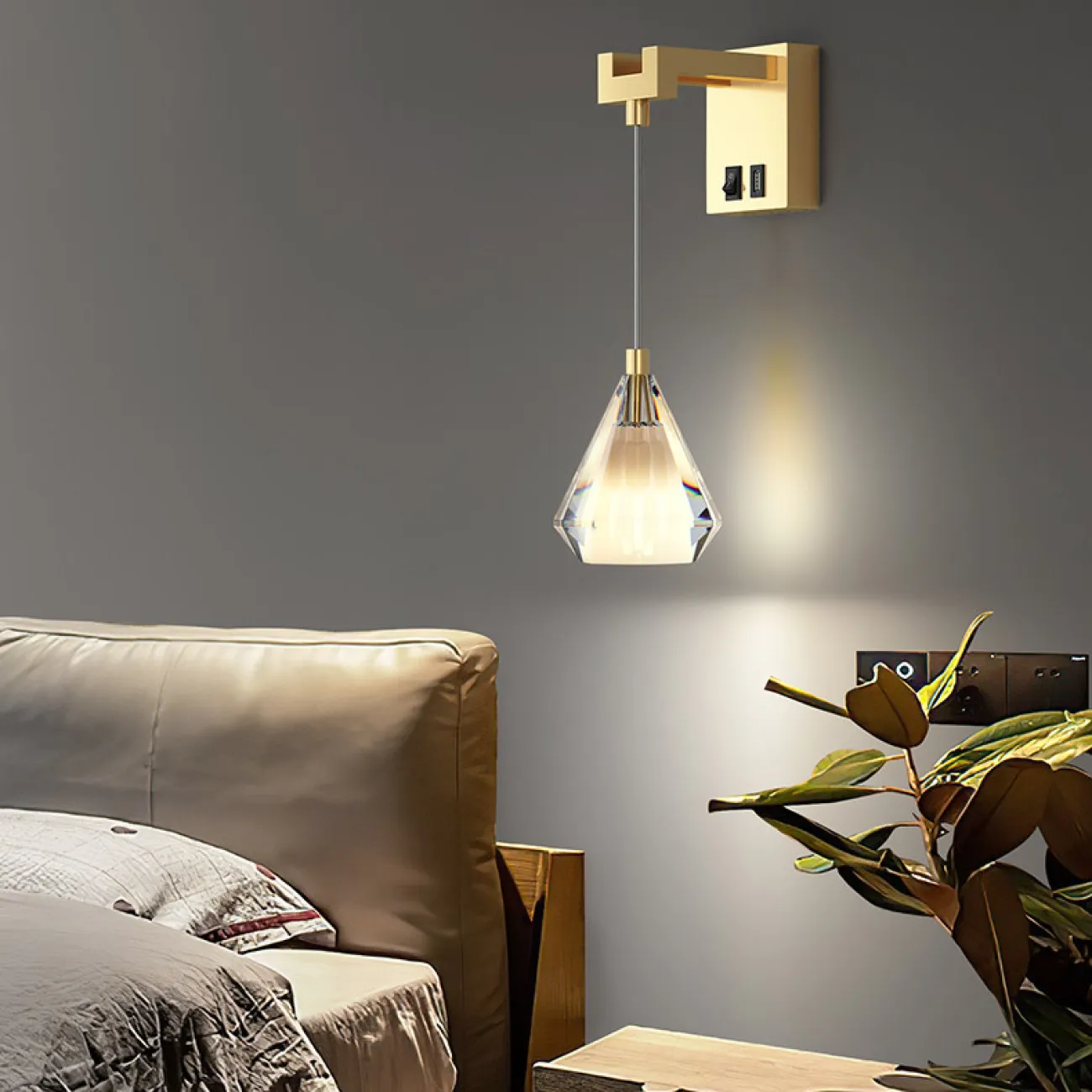 Настенный светильник SOLDIS WALL Black от ImperiumLoft