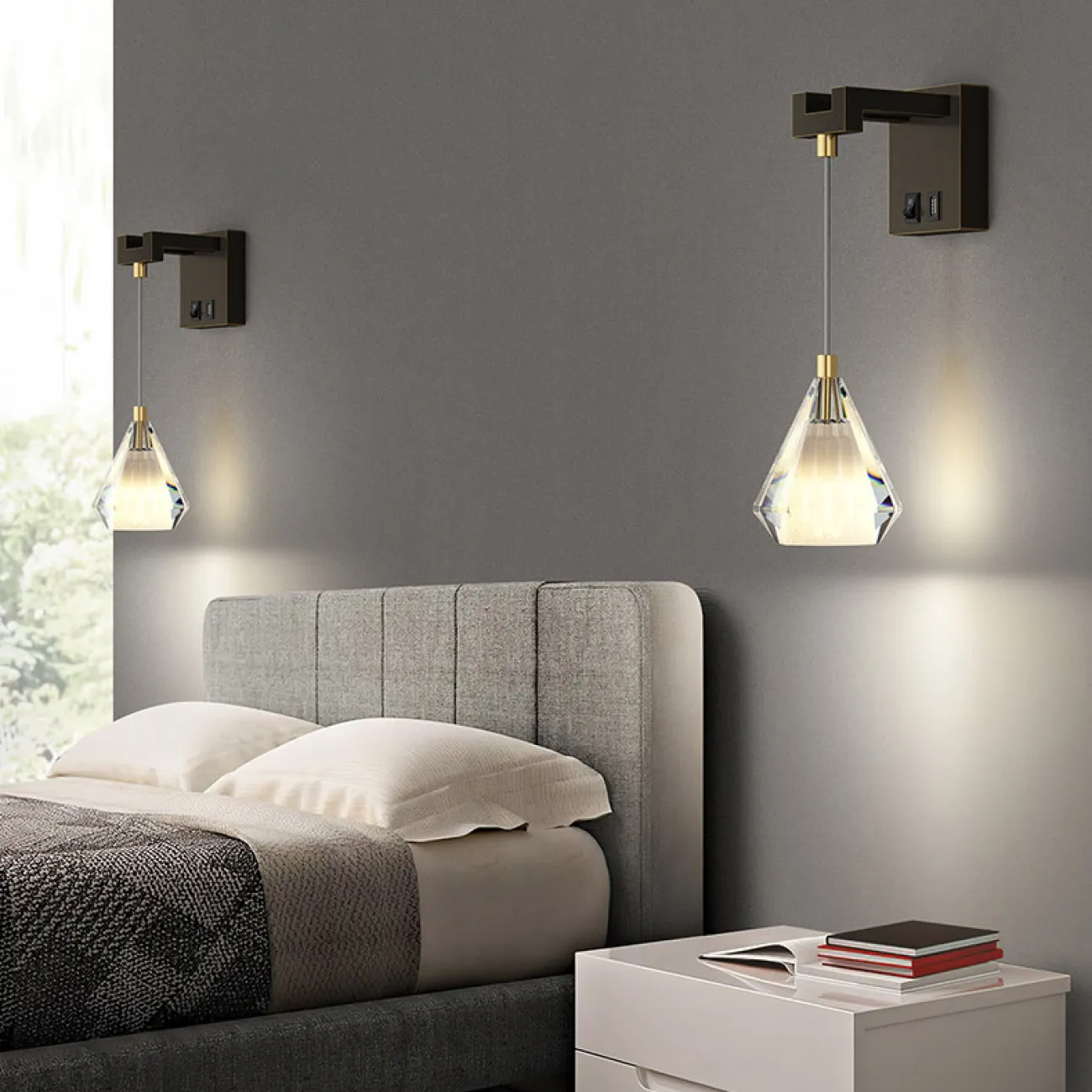 Настенный светильник SOLDIS WALL Brass от ImperiumLoft