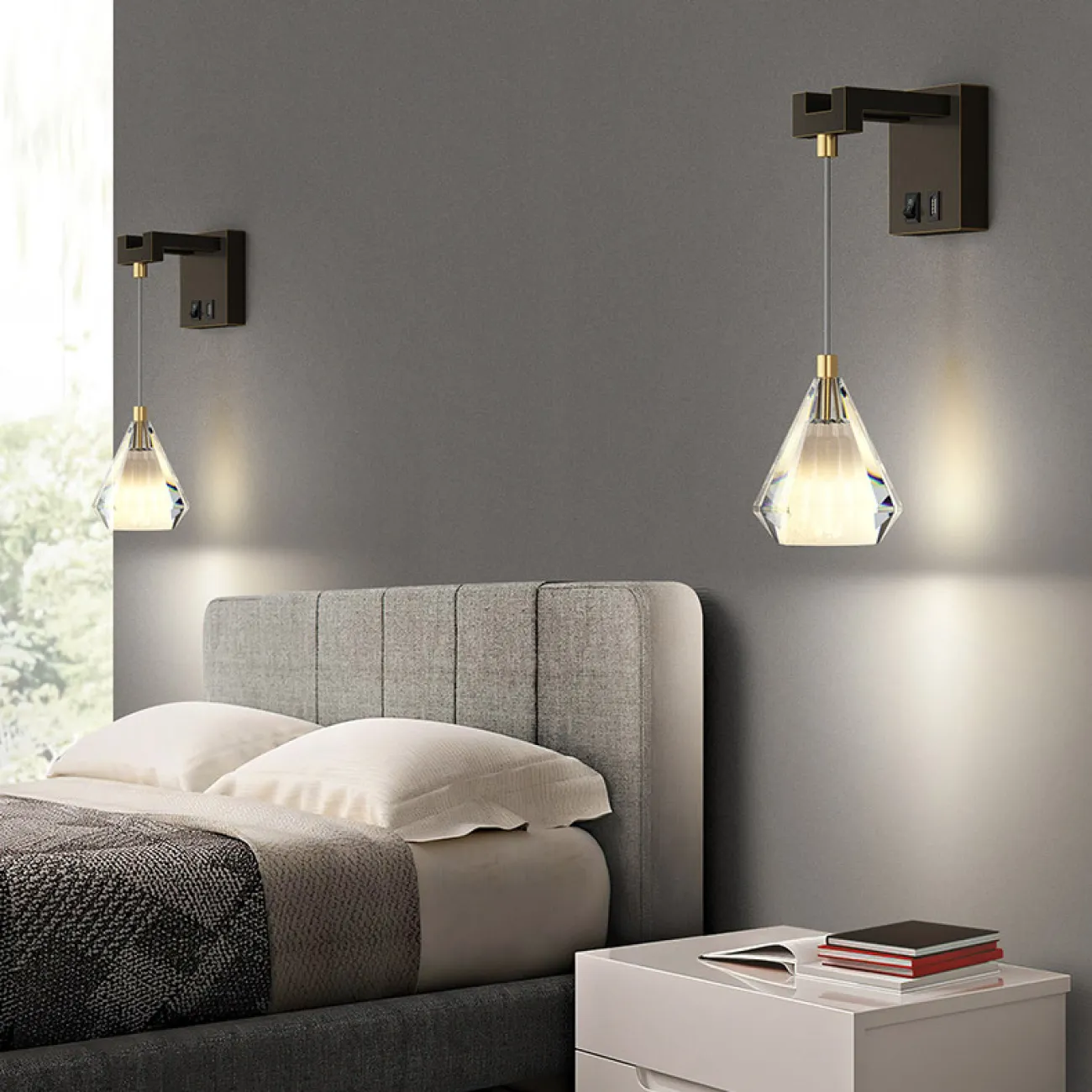 Настенный светильник SOLDIS WALL Black от ImperiumLoft