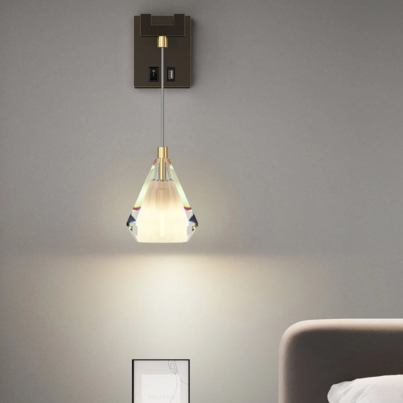 Настенный светильник SOLDIS WALL Black от ImperiumLoft