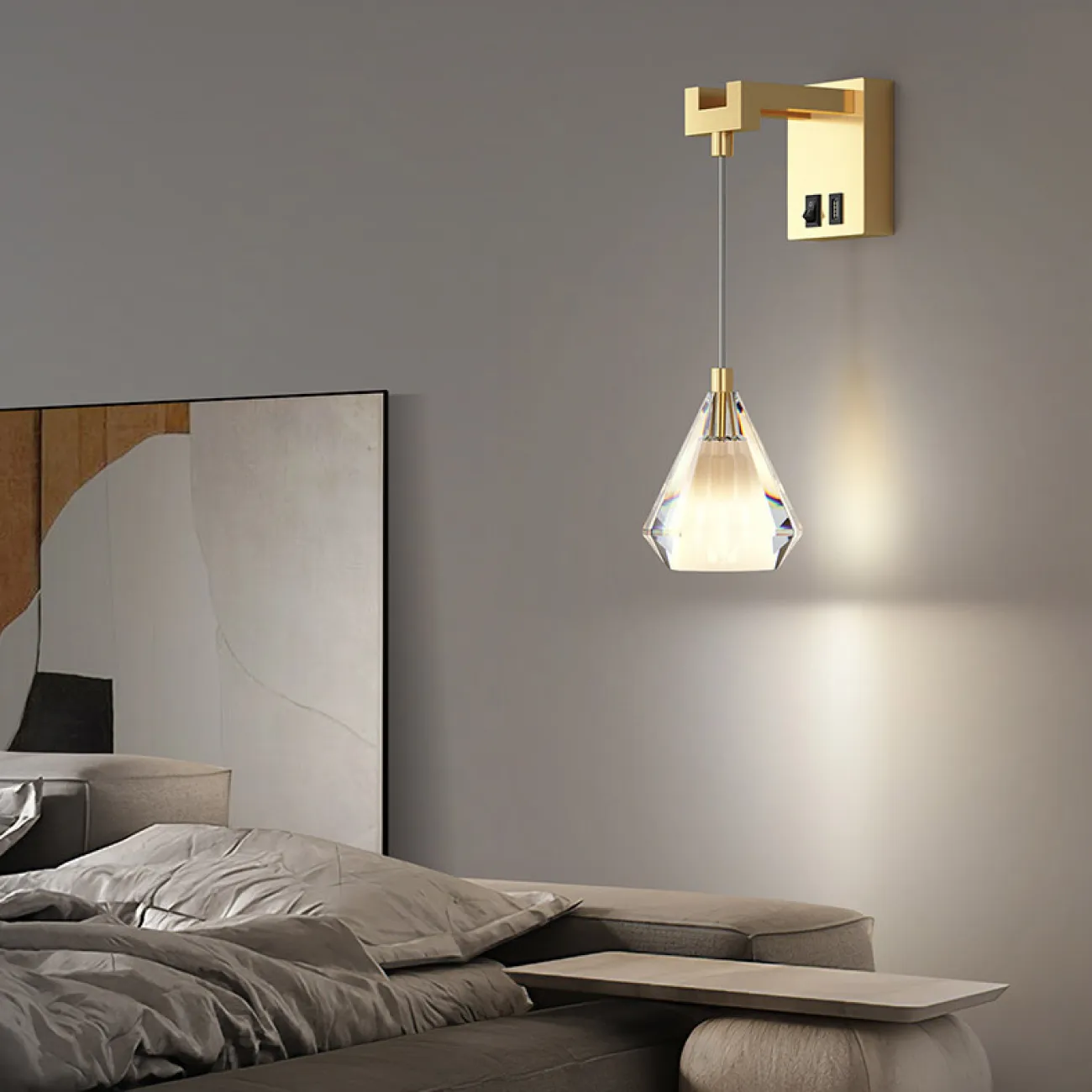 Настенный светильник SOLDIS WALL Brass от ImperiumLoft