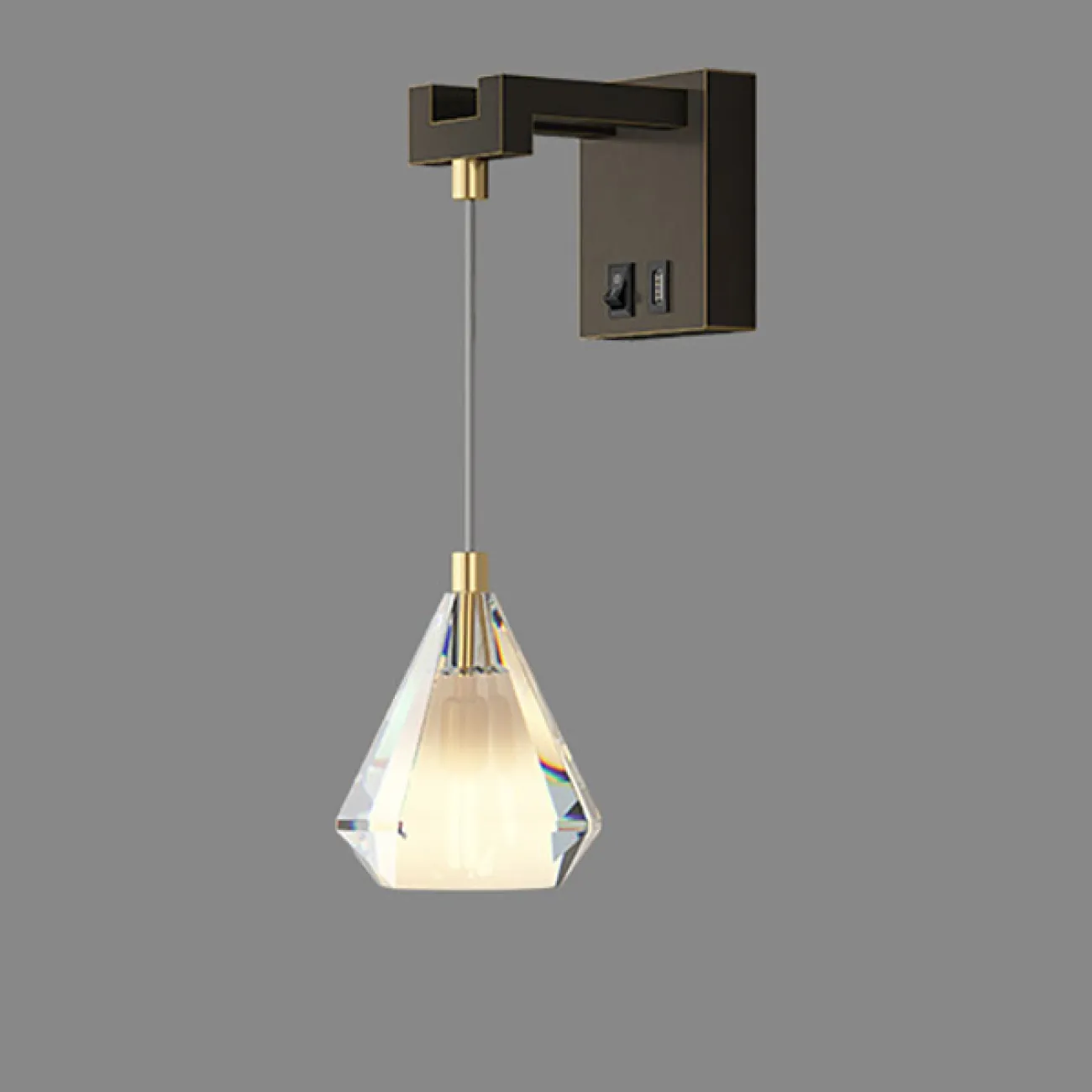 Настенный светильник SOLDIS WALL Brass от ImperiumLoft