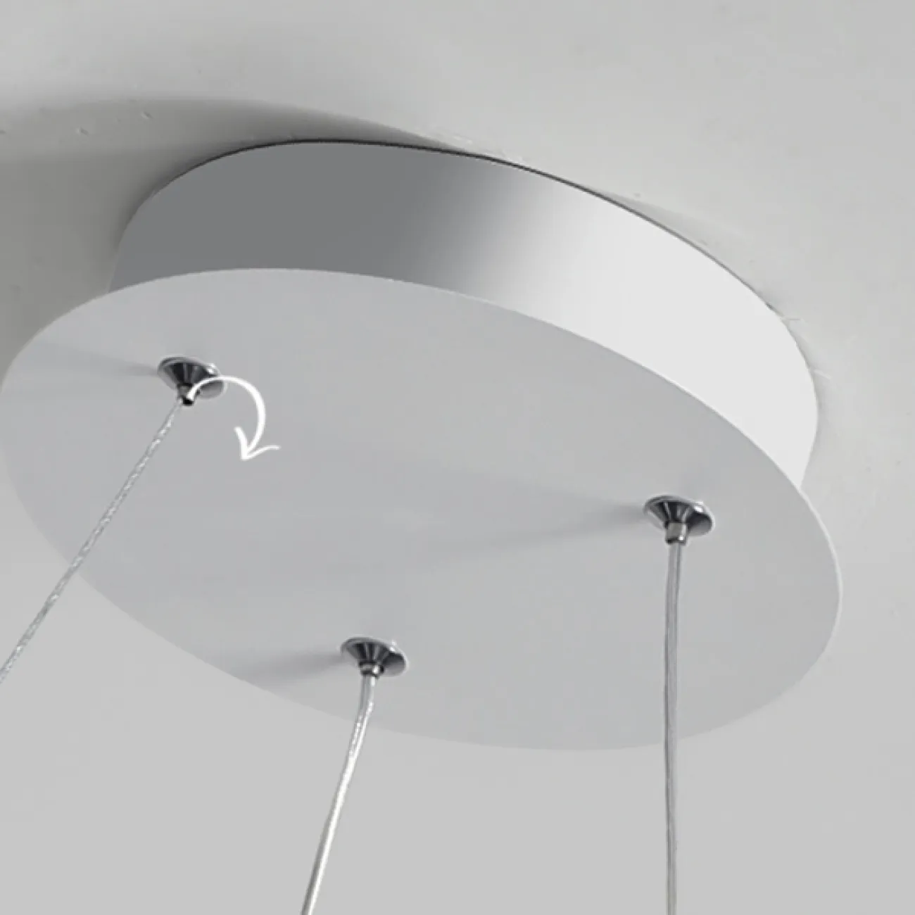 Подвесная люстра CHANETT D40 Black Трехцветный свет от ImperiumLoft