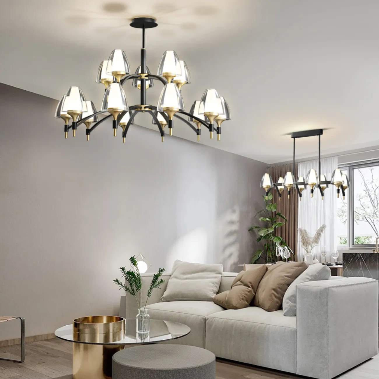 Потолочный светильник NANSY LONG L90 от ImperiumLoft