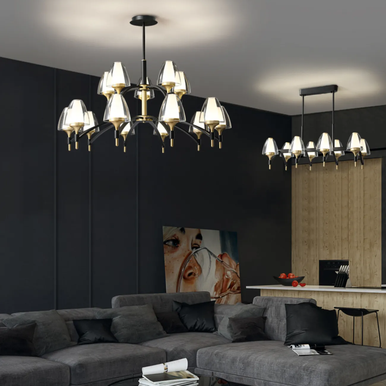 Потолочный светильник NANSY LONG L70 от ImperiumLoft