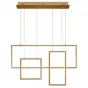 Люстра Rectangle Geometry Chandelier Gold 3