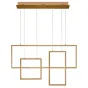 Люстра Rectangle Geometry Chandelier Gold 3