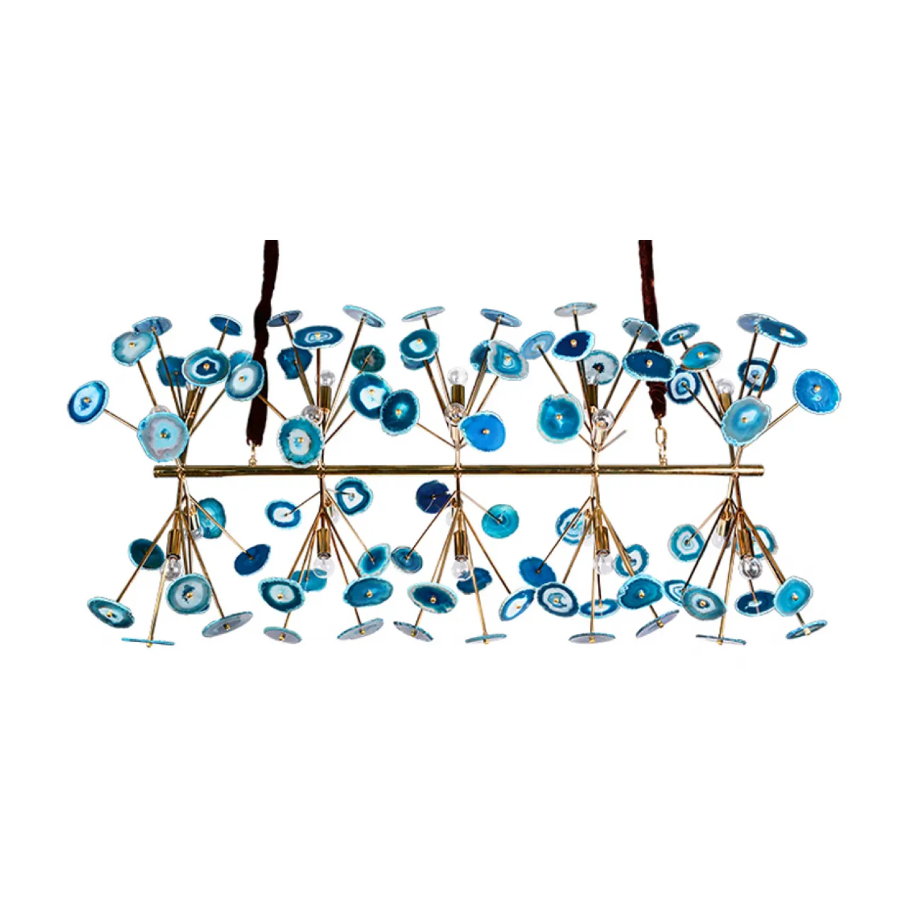 Люстра Agate Burst Chandelier Blue Line от LaLume
