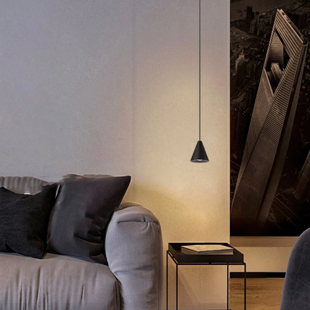 Подвесной светильник DIEGO B Black 4000К от ImperiumLoft