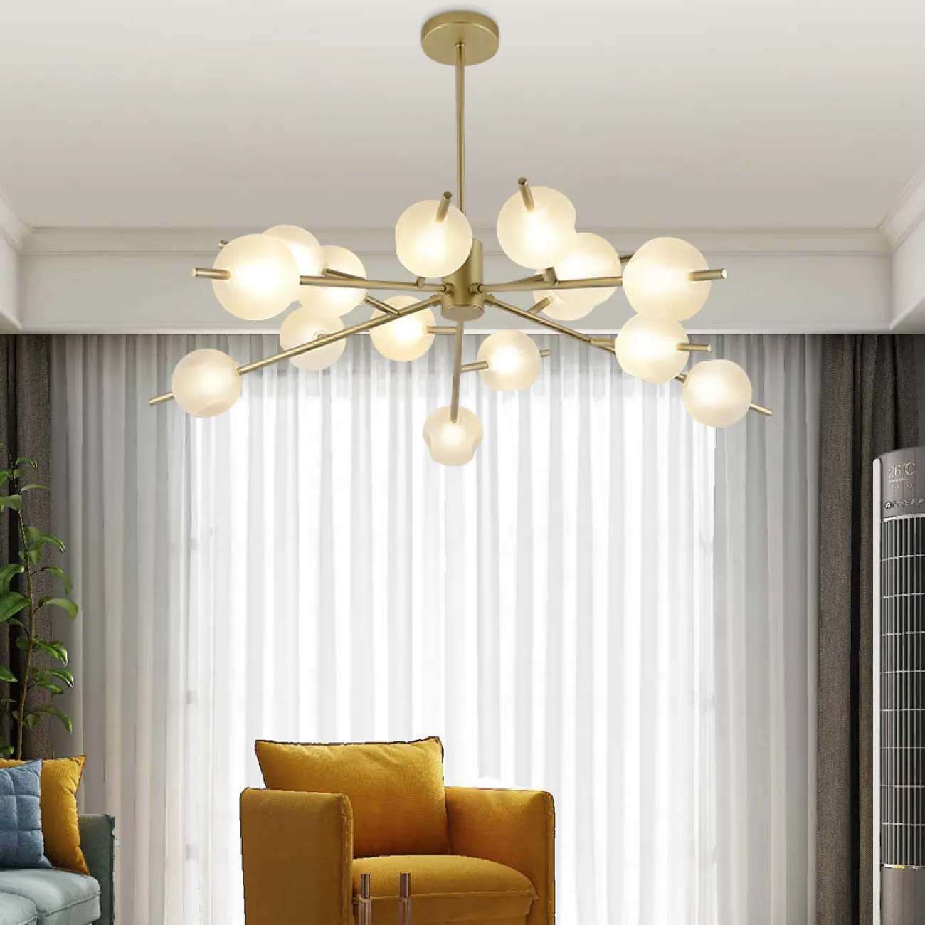 Люстра на штанге VIDE 15 от ImperiumLoft